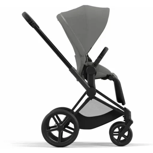 Cybex - Priam4, Matte Black/Black + Soho Grey Seat Pack