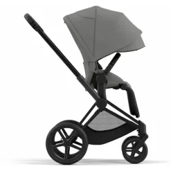 Cybex - Priam4, Matte Black/Black + Soho Grey Seat Pack