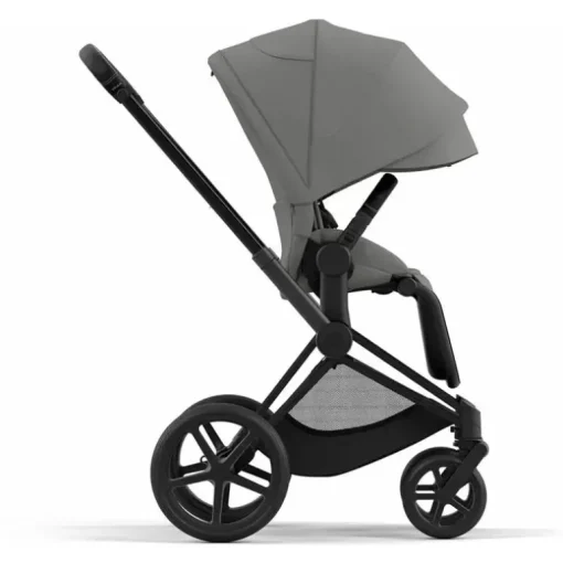 Cybex - Priam4, Matte Black/Black + Soho Grey Seat Pack