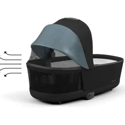 Cybex - Priam4/Epriam2 Lux Cot, Sepia Black