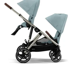 Cybex - Segundo assento Gazelle S, azul celeste com moldura cinza