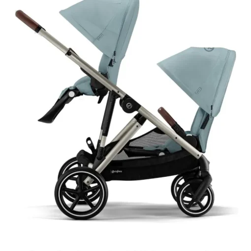Cybex - Segundo assento Gazelle S, azul celeste com moldura cinza