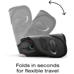 Cybex - Solution G2 Folding Travel High-Back Booster, Almond Beige