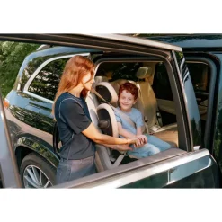 Cybex - Solution G2 Folding Travel High-Back Booster, Moon Black