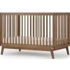 Dadada - Baby Soho 3-in-1 Convertible Wooden Crib to Toddler Bed, Walnut