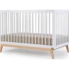 Dadada - Berço conversível 3 em 1 Baby Soho em cama de criança, branco/natural