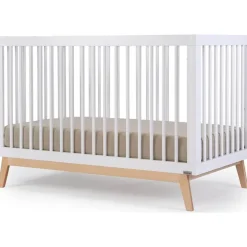 Dadada - Berço conversível 3 em 1 Baby Soho em cama de criança, branco/natural