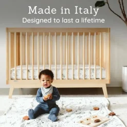 Dadada - Berço conversível 3 em 1 Baby Soho em cama infantil, natural