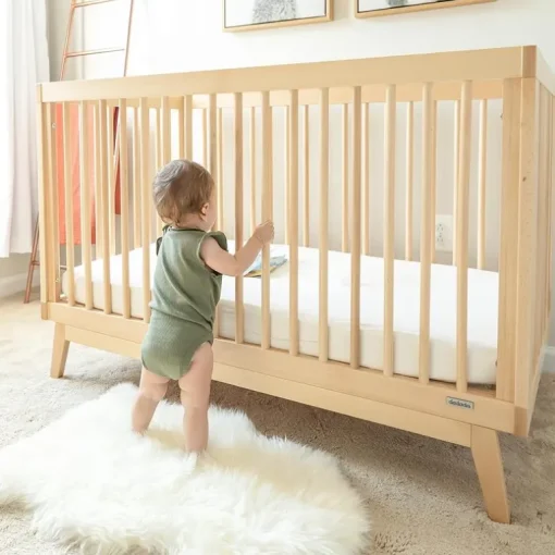 Dadada - Berço conversível 3 em 1 Baby Soho em cama infantil, natural