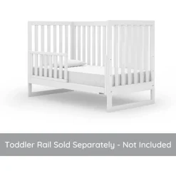 Dadada - Berço conversível Austin 3 em 1 para bebê, branco