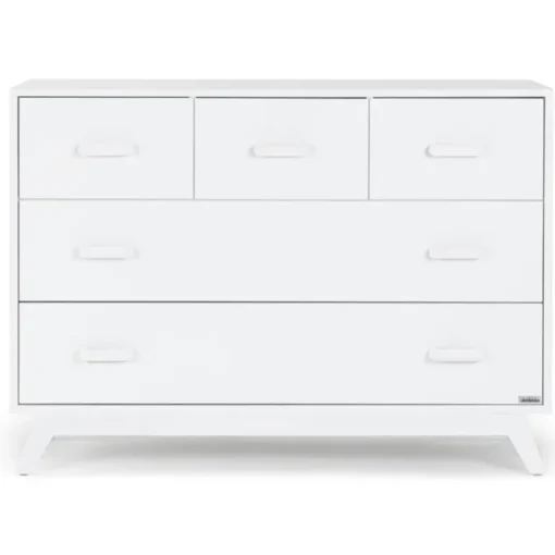 Dadada - Soho 5-Drawer Dresser for Nursery and Bedroom, White