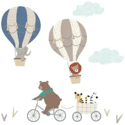 Decalques de parede de animais de balão de ar quente Up &amp; Away Originals para dormir - Up &amp; Away