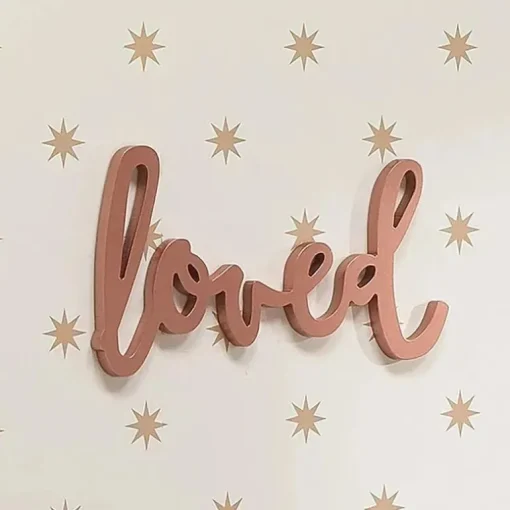 Decoração em Mdf Lambs &amp; Ivy Loved