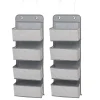 Delta - 2 Pk 4 Bolso Organizador de Berçário, Cinza Frio