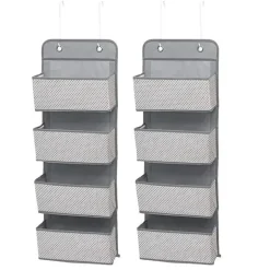 Delta - 2 Pk 4 Bolso Organizador de Berçário, Cinza Frio