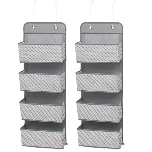 Delta - 2 Pk 4 Bolso Organizador de Berçário, Cinza Frio
