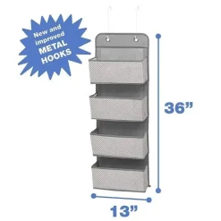 Delta - 2 Pk 4 Bolso Organizador de Berçário, Cinza Frio