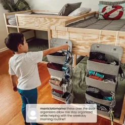 Delta - 2 Pk 4 Bolso Organizador de Berçário, Cinza Frio