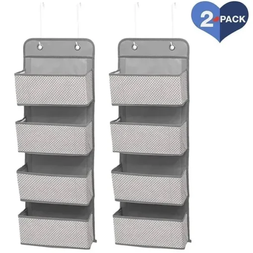 Delta - 2 Pk 4 Bolso Organizador de Berçário, Cinza Frio