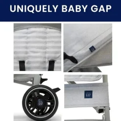 Delta - Gap Classic Umbrella Carrinho Leve Cinza
