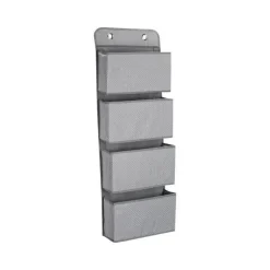 Delta - Organizador de 4 Bolsos Sólido, Cinza Dove