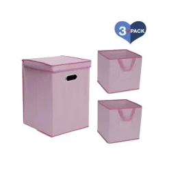 Delta - Pacote Compacto de Cesto e Cubo, Quase Rosa