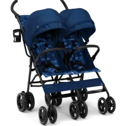 Delta Children - BabyGap Classic Side-by-Side Double Stroller, Navy Camo