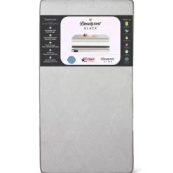 Delta Children - Beautyrest Black Diamond 2 estágios berço e colchão infantil - branco