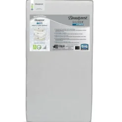 Delta Children - Berço híbrido e colchão infantil Beautyrest Silver Special Edition