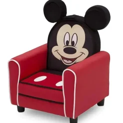 Delta Children - Cadeira infantil estofada figurativa, Mickey Mouse