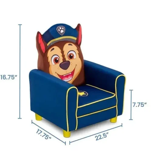 Delta Children - Cadeira infantil estofada figurativa, Nick Jr. PAW Patrol Chase