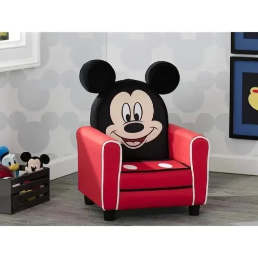 Delta Children - Cadeira infantil estofada figurativa, Mickey Mouse