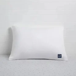 Delta Children - Gap babyGap Toddler Pillow com 2 capas refrescantes, listras brancas/cinza