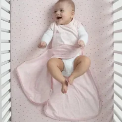 Delta Children - Saco de dormir Gap babyGap TrueSleep, 6-12 meses, listra rosa