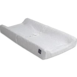 Delta Children - Trocador Gap BabyGap Contoured com capa refrescante, listra cinza
