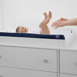 Delta Children - Trocador Gap BabyGap Contoured com capa de resfriamento, azul-marinho