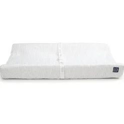 Delta Children - Trocador Gap BabyGap Contoured com capa refrescante, listra cinza