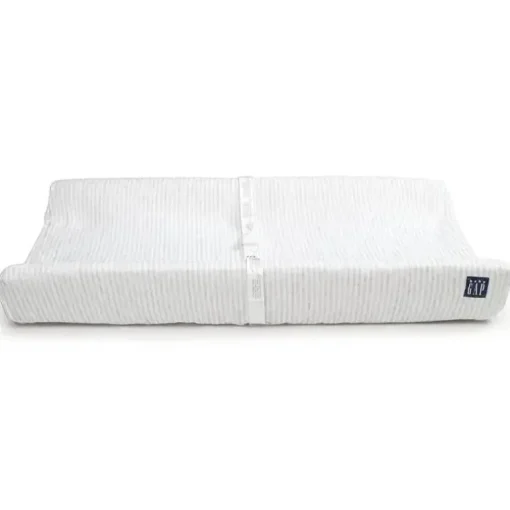 Delta Children - Trocador Gap BabyGap Contoured com capa refrescante, listra cinza