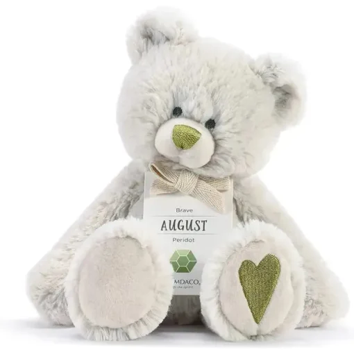 Demdaco - August Birthstone Urso de Pelúcia