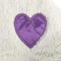 DEMDACO - Birthstone Ametista e Cinza, Urso Cobertor de Pelúcia Fevereiro