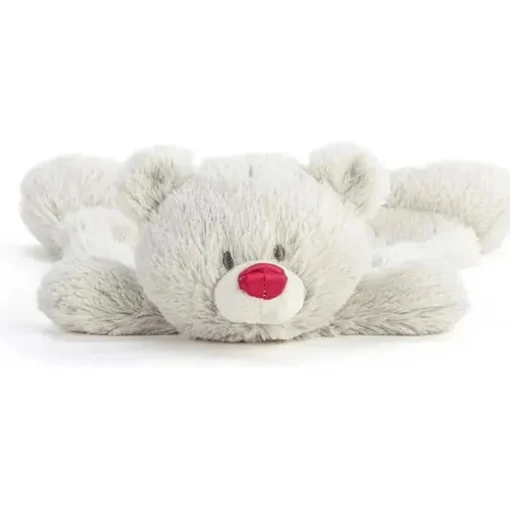 DEMDACO - Birthstone Color Garnet e Grey, Stuffed Animal Blankie Bear Janeiro