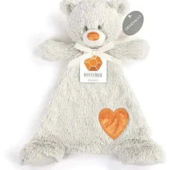 DEMDACO - Birthstone Cor Citrino e Cinza, Bicho de Pelúcia Cobertor Urso Novembro