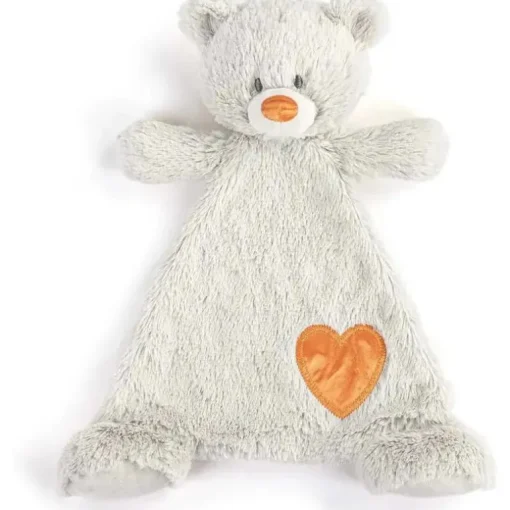 DEMDACO - Birthstone Cor Citrino e Cinza, Bicho de Pelúcia Cobertor Urso Novembro