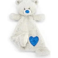 DEMDACO - Birthstone Cor Safira e Cinza, Urso Cobertor de Pelúcia Setembro