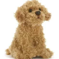 DEMDACO - Brinquedo de pelúcia Labradoodle Beanbag, marrom claro