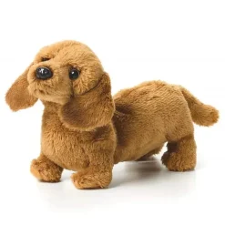 DEMDACO - Brinquedo de pelúcia infantil Dachshund marrom claro