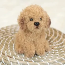 DEMDACO - Brinquedo de pelúcia Labradoodle Beanbag, marrom claro