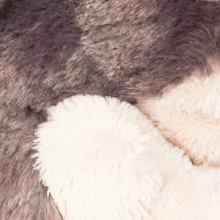 DEMDACO - Brinquedo de pelúcia infantil pequeno lobo cinza prateado
