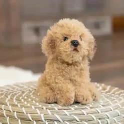 DEMDACO - Brinquedo de pelúcia Labradoodle Beanbag, marrom claro