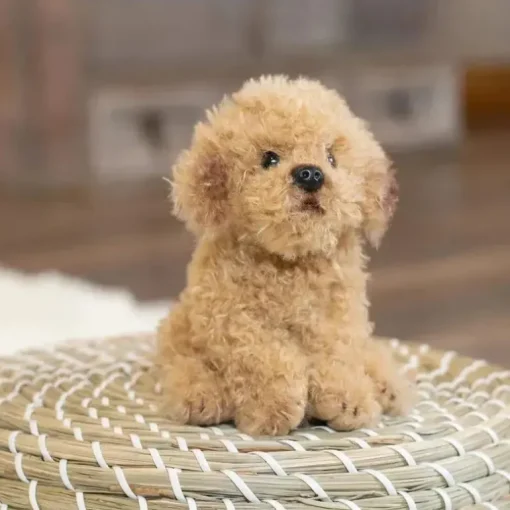 DEMDACO - Brinquedo de pelúcia Labradoodle Beanbag, marrom claro